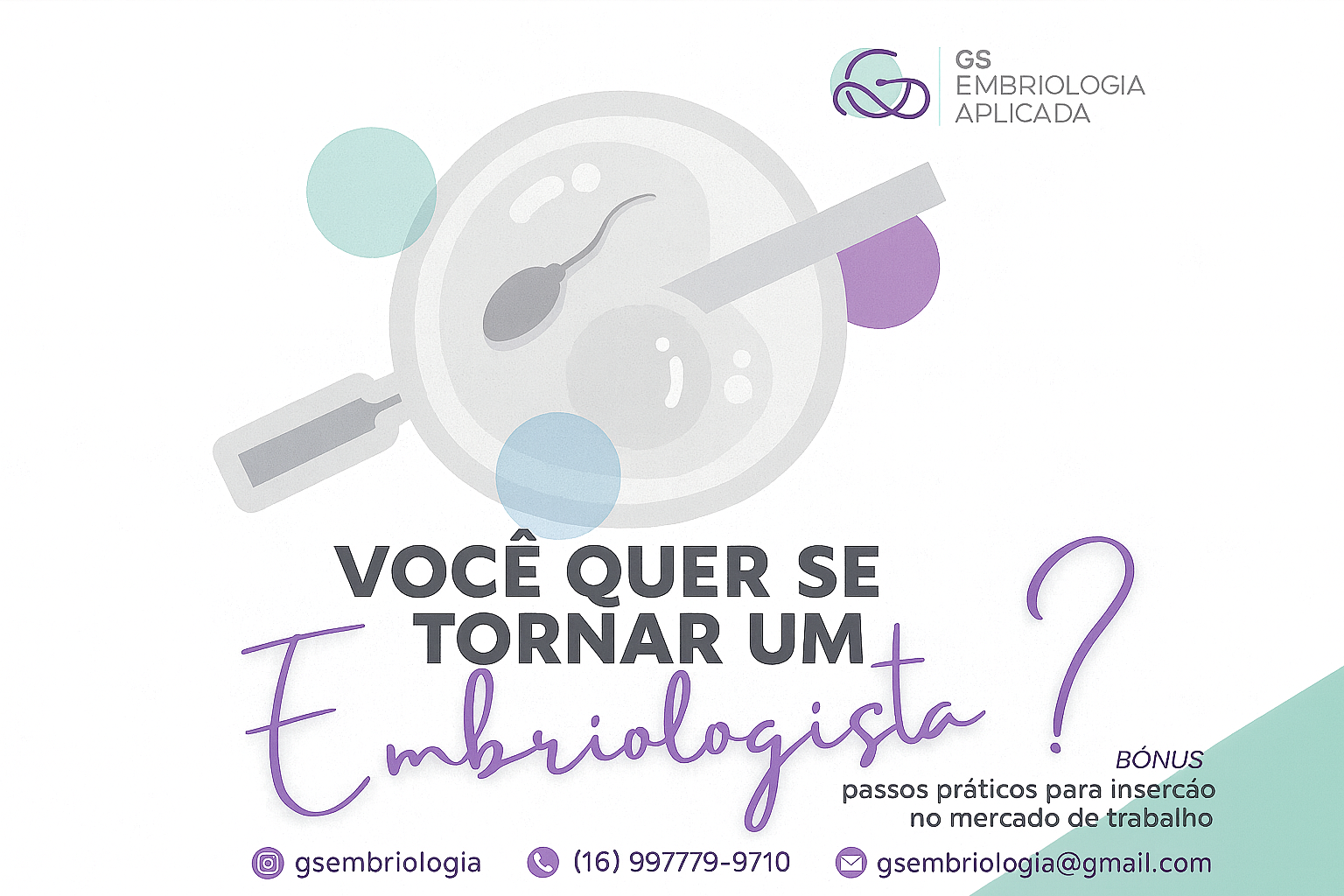 Você quer se tornar um embriologista?